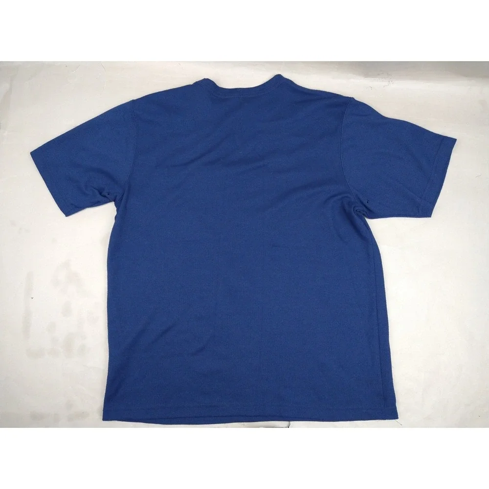 The North Face Mens Vaporwick Short Sleeve T Shirt Size Medium Blue Pocket